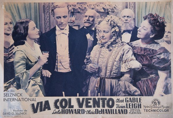 Fotobusta 4 per il film Via col vento (1939)