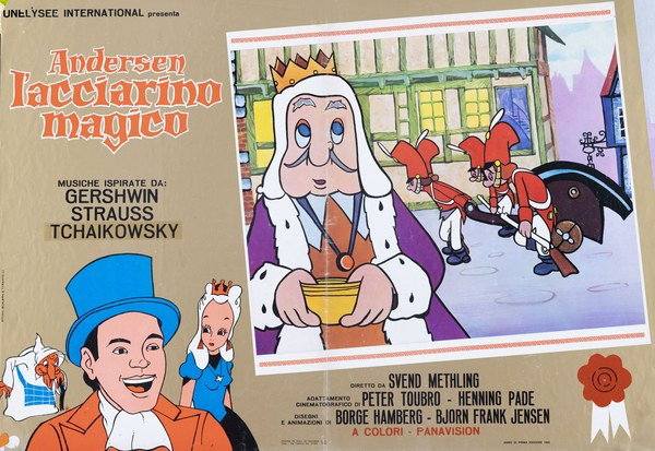 Fotobusta 4 per il film Andersen - L'acciarino magico (1946), dipinto da Pierpaolo Scalera (visual)