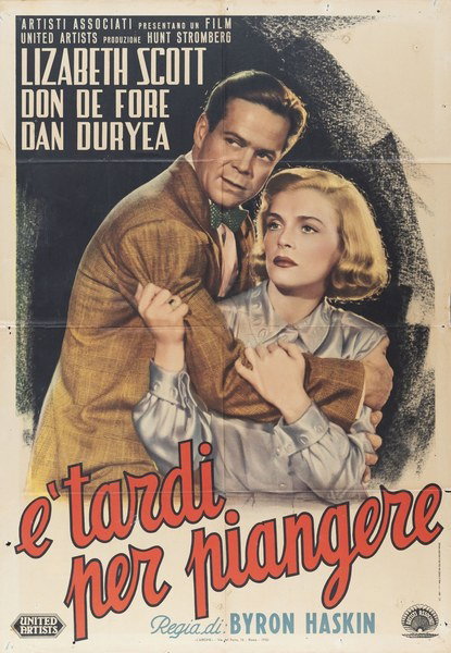 È tardi per piangere - Manifesto 1