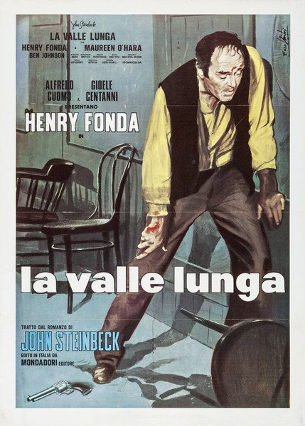 Manifesto 3 per il film The Red Pony (1973), dipinto da Lorenzo Nistri (Enzo)