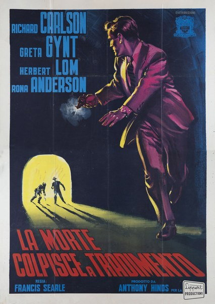 Manifesto 2 per il film La morte colpisce a tradimento (1952)