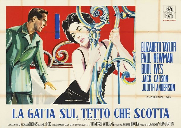 Poster 5 for the film Cat on a Hot Tin Roof (1958)