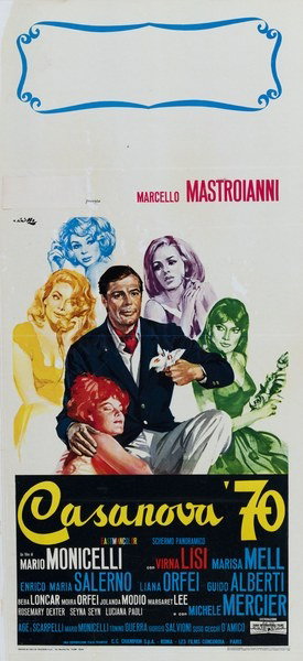 Locandina 2 for the film Casanova '70 (1965), painted by Averardo Ciriello