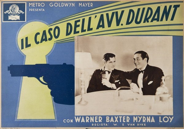 Fotobusta 2 per il film Il caso dell'avv. Durant (1933)