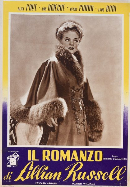 Lobby Card 2 for the film Il romanzo di Lillian Russel (1940)