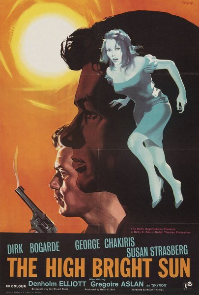 Poster 2 for the film The High Bright Sun (1964), painted by Giuliano Nistri
