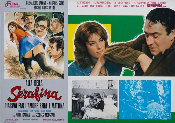 Lobby Card 3 for the film A Very Curious Girl (1969), painted by Renato Casaro (Renè)