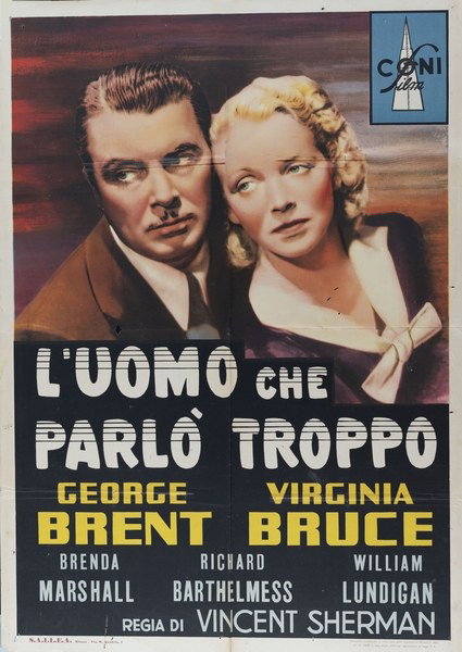 L'uomo che parlò troppo - Manifesto 1