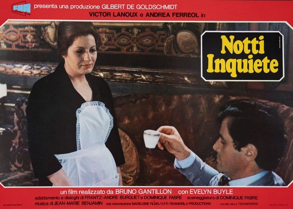 Fotobusta 4 per il film Notti inquiete (1977), dipinto da Pierpaolo Scalera (visual)