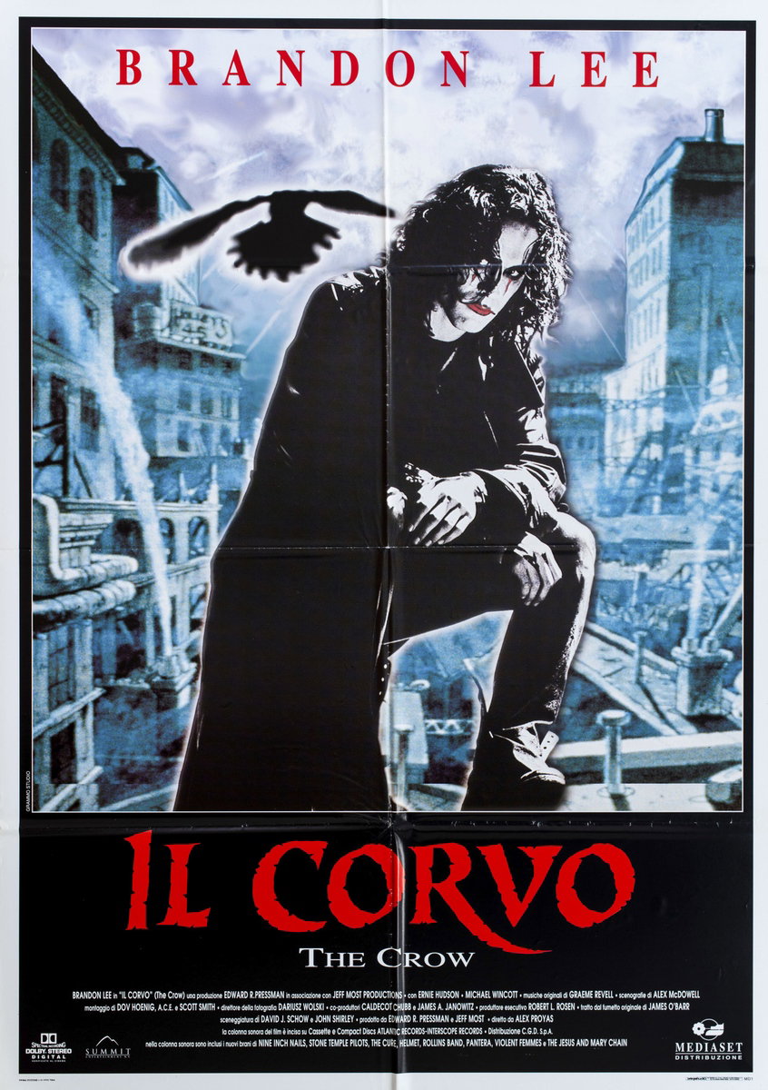 Poster 1 for the film The Crow (1994), painted by Paolo Sestito
