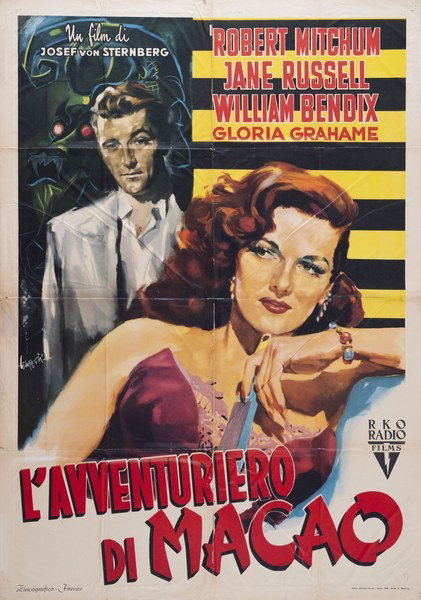 Manifesto 3 per il film L'avventuriero di Macao (1952)