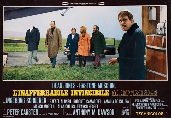 Lobby Card 7 for the film L'inafferrabile, invincibile Mr. Invisibile (1970)