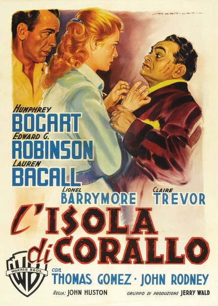 Manifesto 2 per il film L'isola di corallo (1948), dipinto da Luigi Martinati