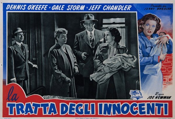 Lobby Card 6 for the film Abandoned (1949), painted by Roberto Mancinelli