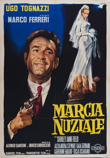Poster 2 for the film The Wedding March (1966), painted by Giorgio Olivetti