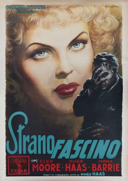 Manifesto 1 per il film Strano fascino (1953), dipinto da Anselmo Ballester