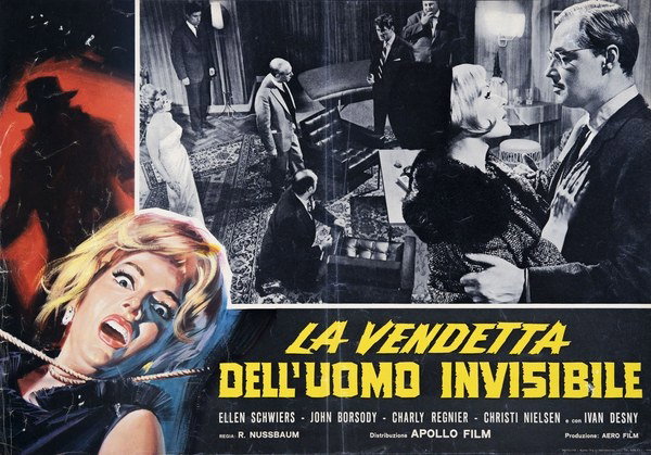 Fotobusta 8 per il film La Vendetta dell'uomo Invisibile (1963)