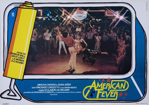 Fotobusta 4 per il film American Fever (1978), dipinto da Pierpaolo Scalera (visual)