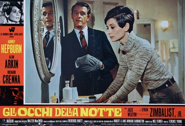 Lobby Card 8 for the film Wait Until Dark (1967), painted by Renato Ferrini