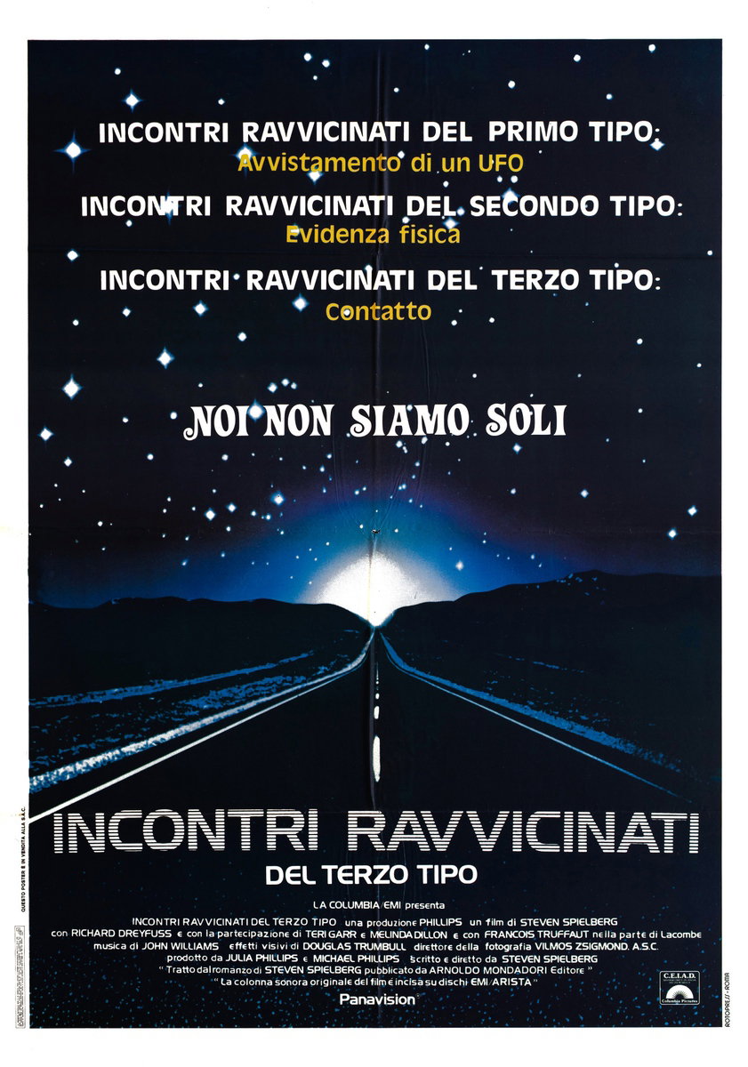 Incontri ravvicinati del terzo tipo - Manifesto 1