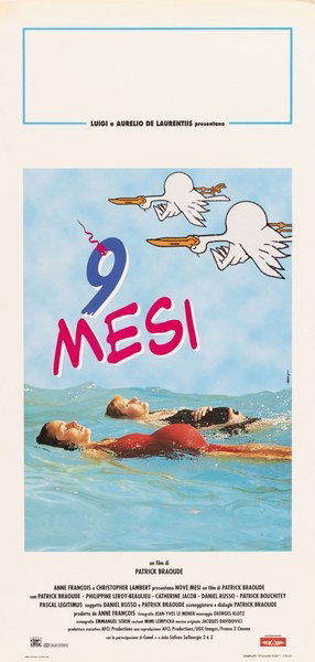 Locandina 1 per il film 9 mesi (1994), dipinto da Petrollo Massimo (Maxy)