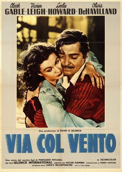 Manifesto 6 per il film Via col vento (1939)