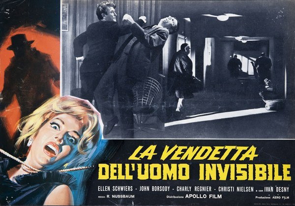 Fotobusta 3 per il film La Vendetta dell'uomo Invisibile (1963)