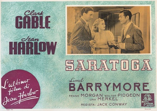 Fotobusta 2 per il film Saratoga (1937)