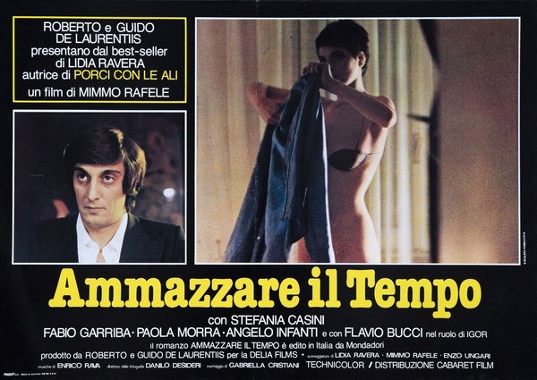 Lobby Card 5 for the film Ammazzare il tempo (1979), painted by Pierpaolo Scalera (visual)
