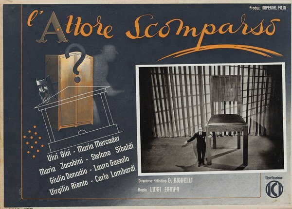 L'attore scomparso - Fotobusta 1