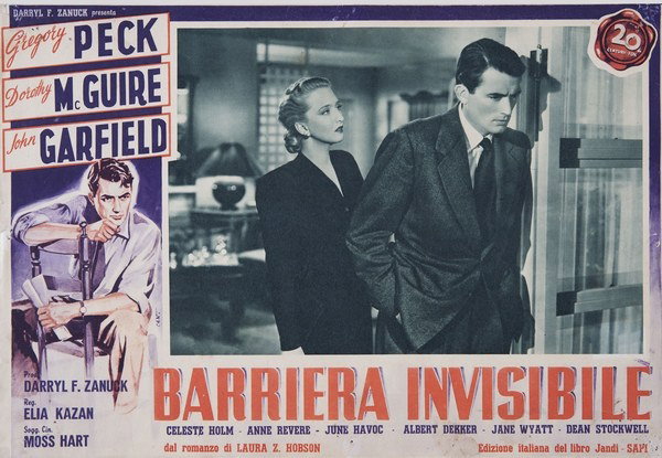 Fotobusta 4 per il film Barriera invisibile (1947)