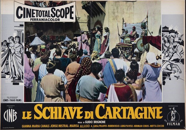 Fotobusta 8 per il film Le schiave di Cartagine (1956)