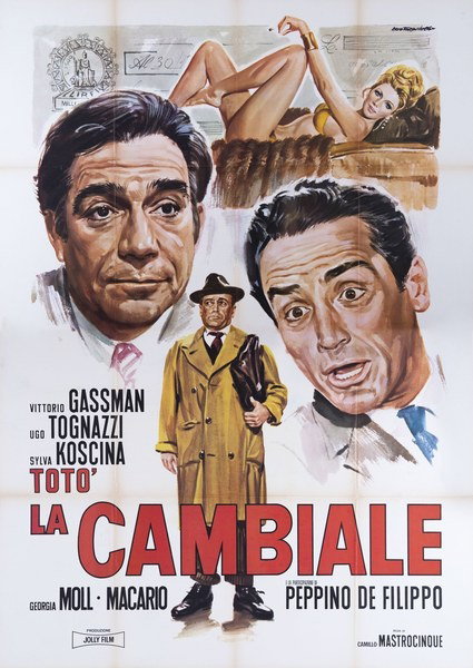 Manifesto 2 per il film La cambiale (1959), dipinto da Ezio Tarantelli