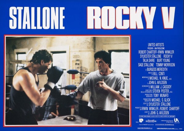 Fotobusta 4 per il film Rocky V (1990)