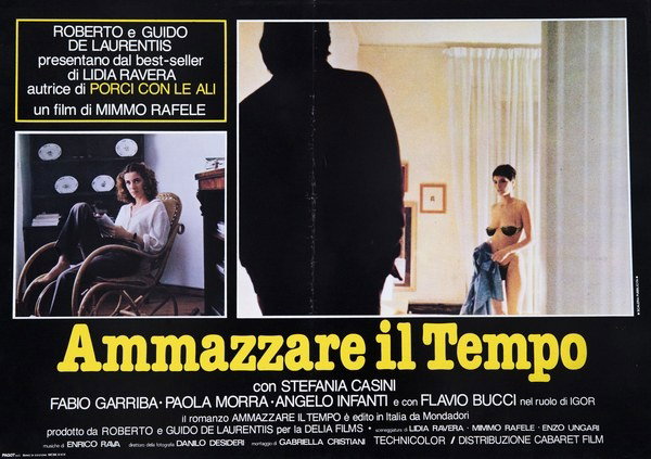 Lobby Card 2 for the film Ammazzare il tempo (1979), painted by Pierpaolo Scalera (visual)