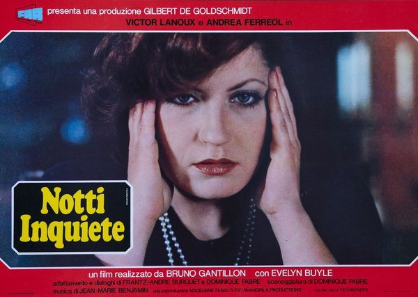 Fotobusta 6 per il film Notti inquiete (1977), dipinto da Pierpaolo Scalera (visual)
