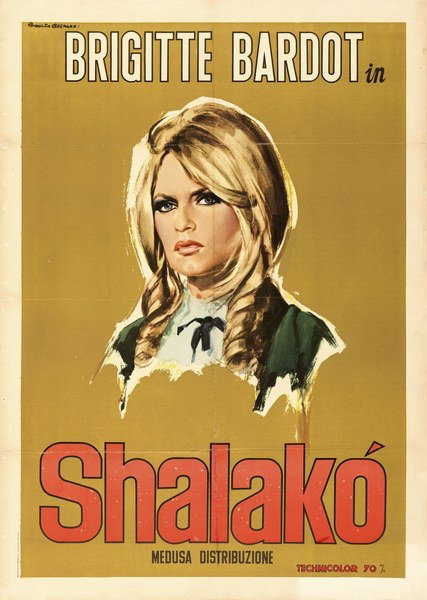 Poster 5 for the film Shalako (1968), painted by Rodolfo Gasparri