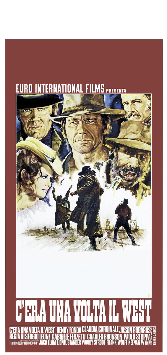 Locandina 2 per il film C'era una volta il West (1968), dipinto da Rodolfo Gasparri