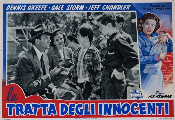 Lobby Card 7 for the film Abandoned (1949), painted by Roberto Mancinelli