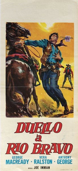 Locandina 2 per il film Duello a Rio Bravo (1957), dipinto da Giovanni Di Stefano