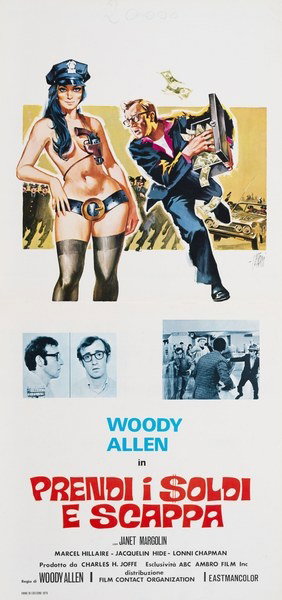 Locandina 2 per il film Prendi i soldi e scappa (1969), dipinto da Sandro Simeoni (Symeoni)