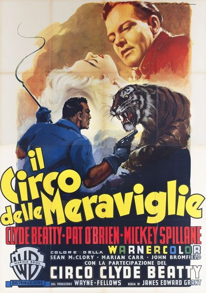 Manifesto 4 per il film Il circo delle meraviglie (1954), dipinto da Luigi Martinati