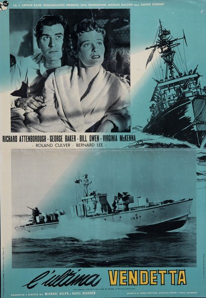Fotobusta 9 per il film L'ultima vendetta (1955), dipinto da V. Napoli
