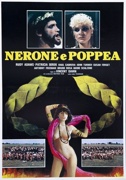 Manifesto 3 per il film Nerone e Poppea (1982), dipinto da Luciano Crovato