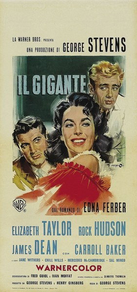 Locandina 3 for the film Giant (1956), painted by Angelo Cesselon