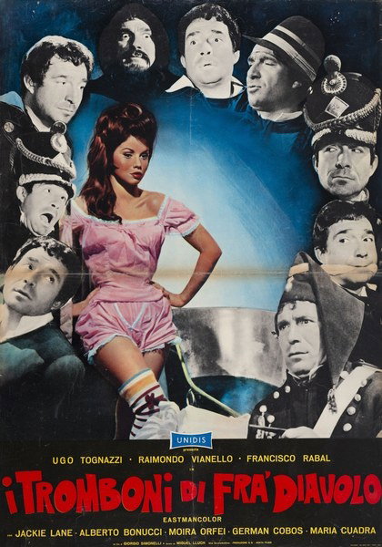 Manifesto 2 per il film I tromboni di Fra' Diavolo (1962)