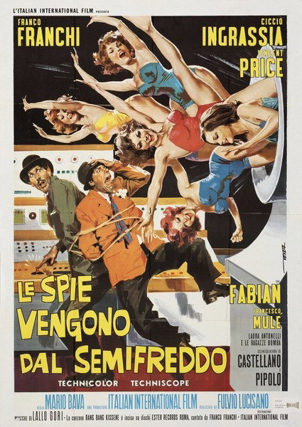 Poster 5 for the film Dr. Goldfoot and the Girl Bombs (1966), painted by Enrico De Seta