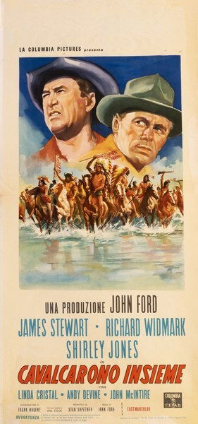 Two Rode Together - Lobby Card 1