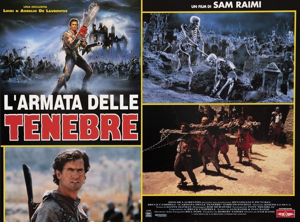 Lobby Card 2 for the film Army of Darkness (1992), painted by Enzo Sciotti