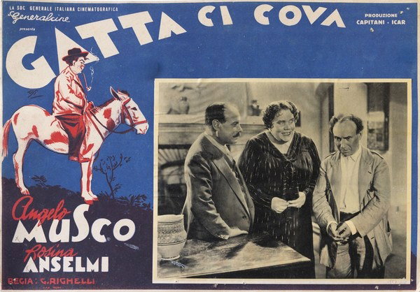 Lobby Card 2 for the film Gatta ci cova (1937)